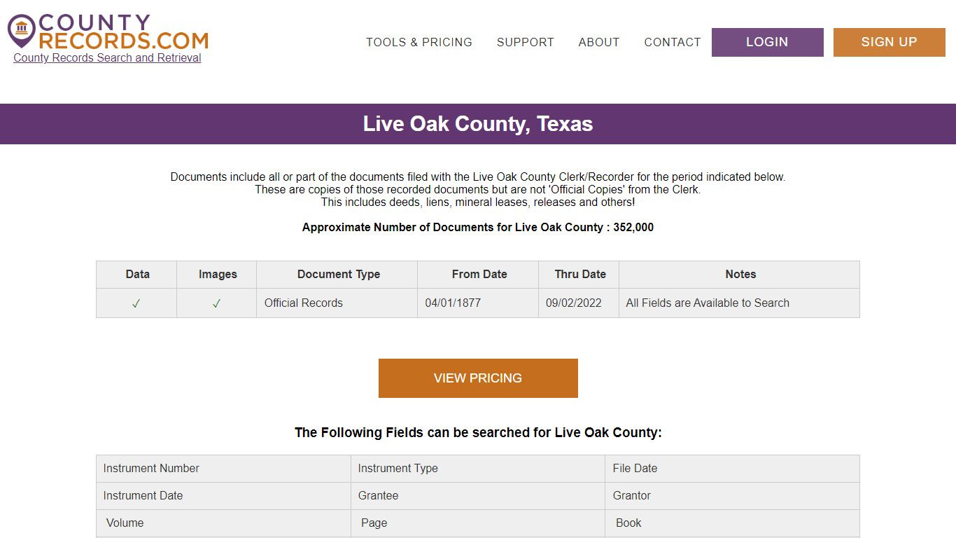 Live Oak County Courthouse & Land Records | CountyRecords.com
